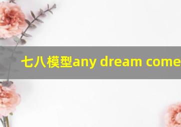 七八模型any dream come true